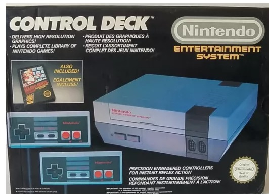 Console Nintendo Nes Gris + 2 Manettes + Super Mario Bros